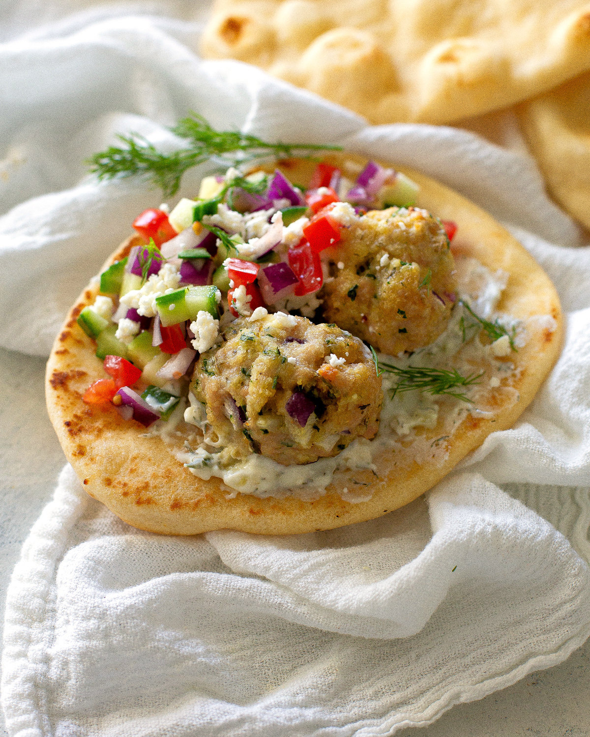 meatballs in naan