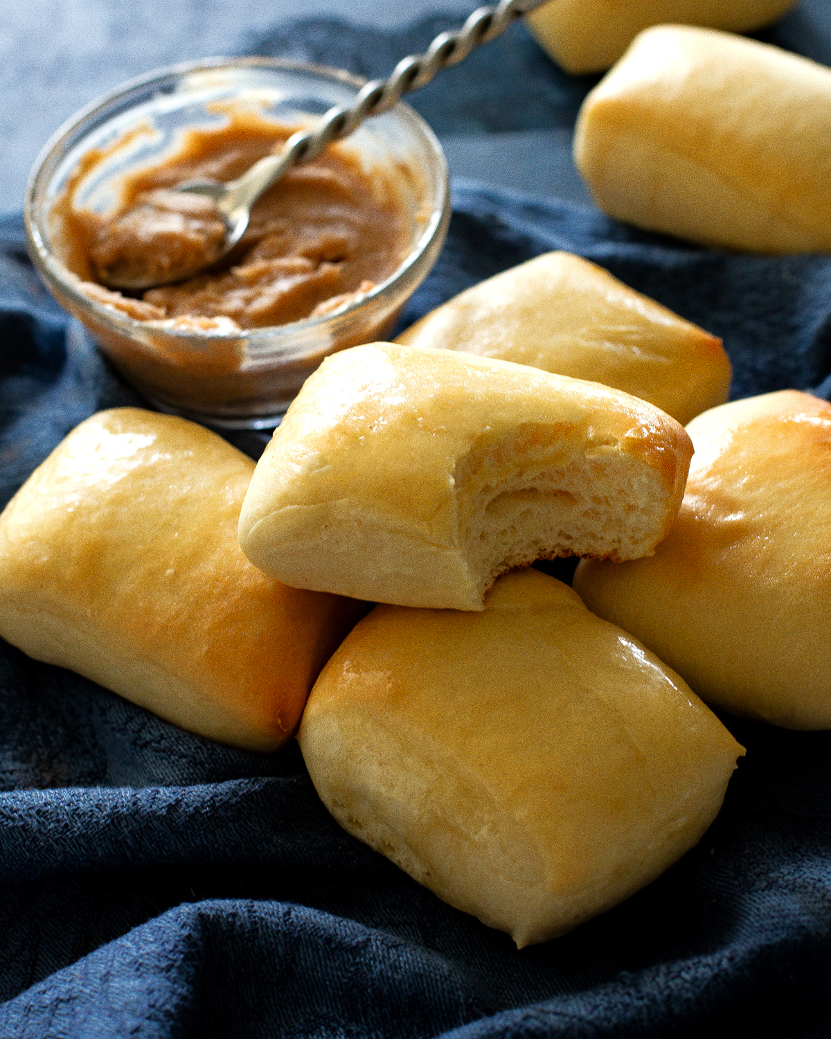 rolls in a pile
