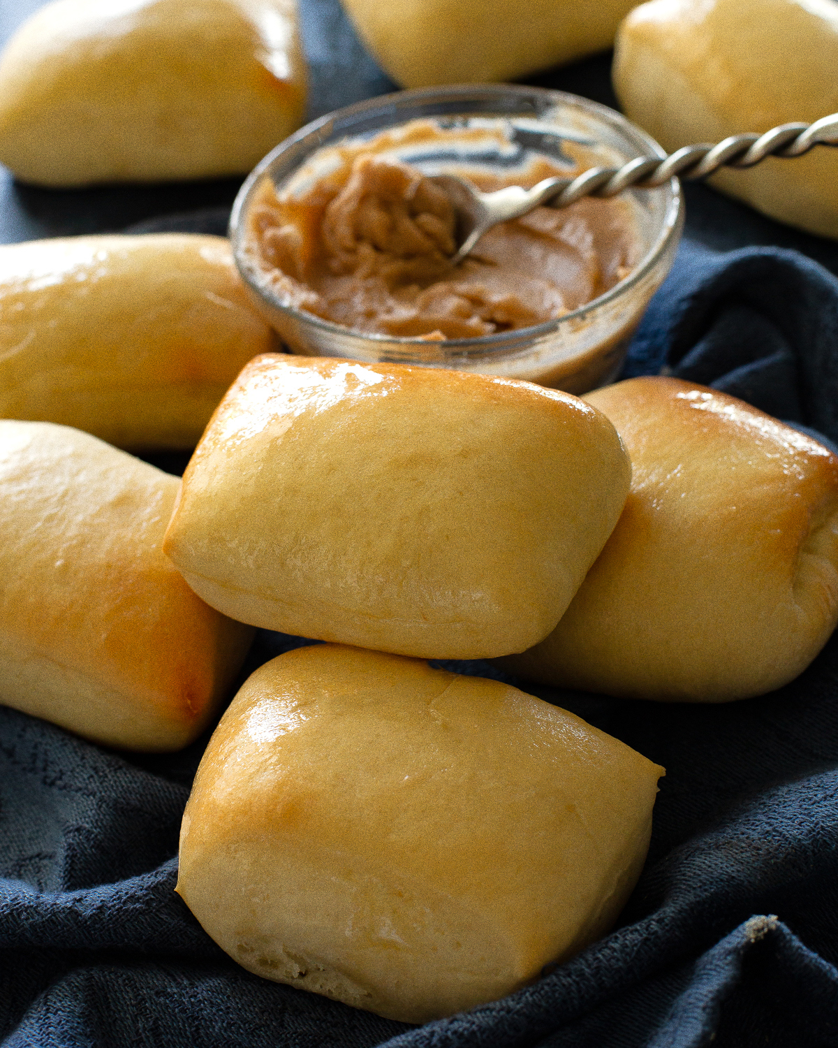 rolls in a pile