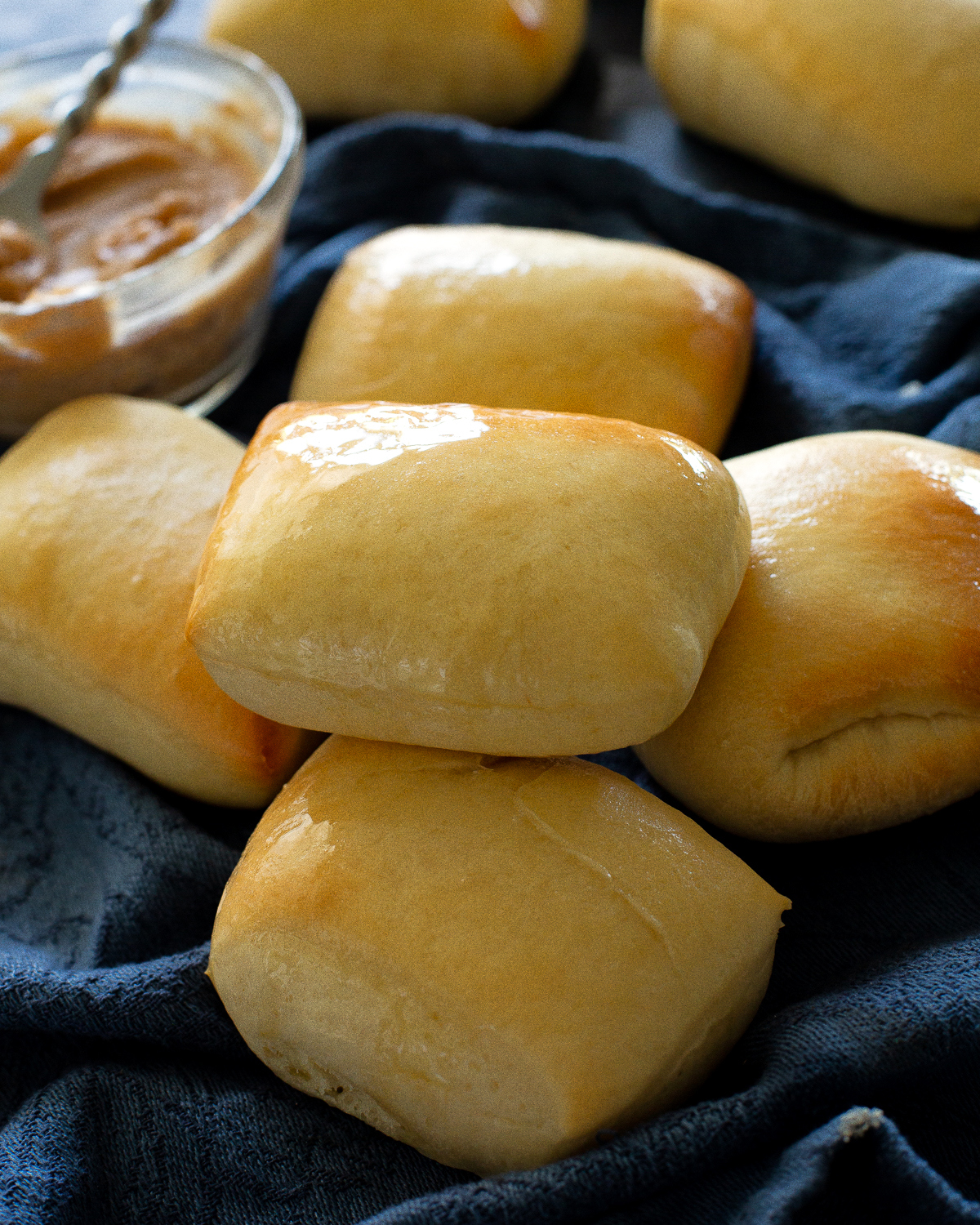 rolls in a pile