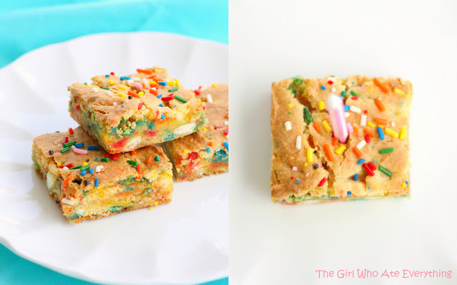 Cake Batter Blondies